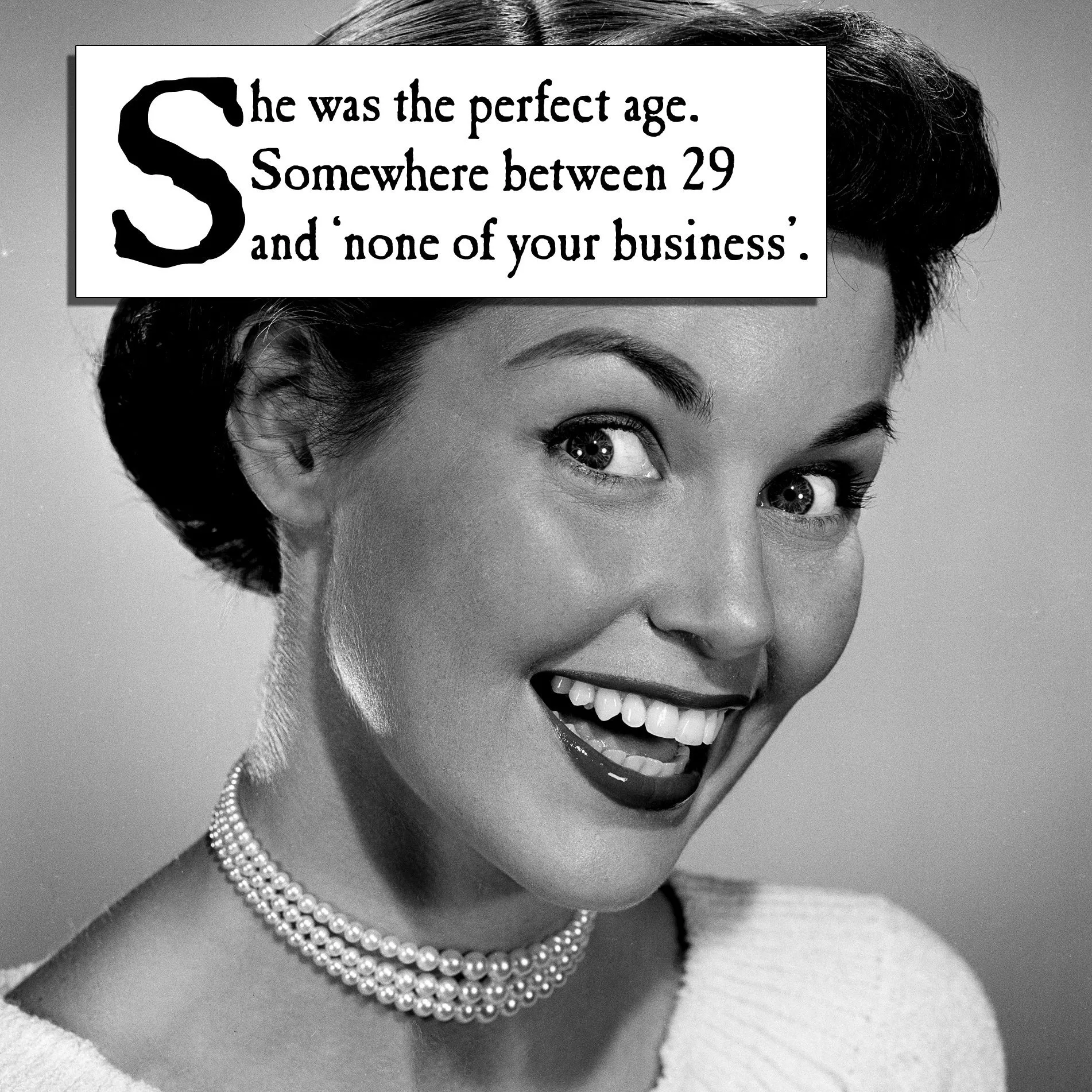 None of Your Business Birthday Card