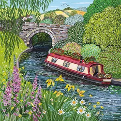 Narrowboat Greeting Card
