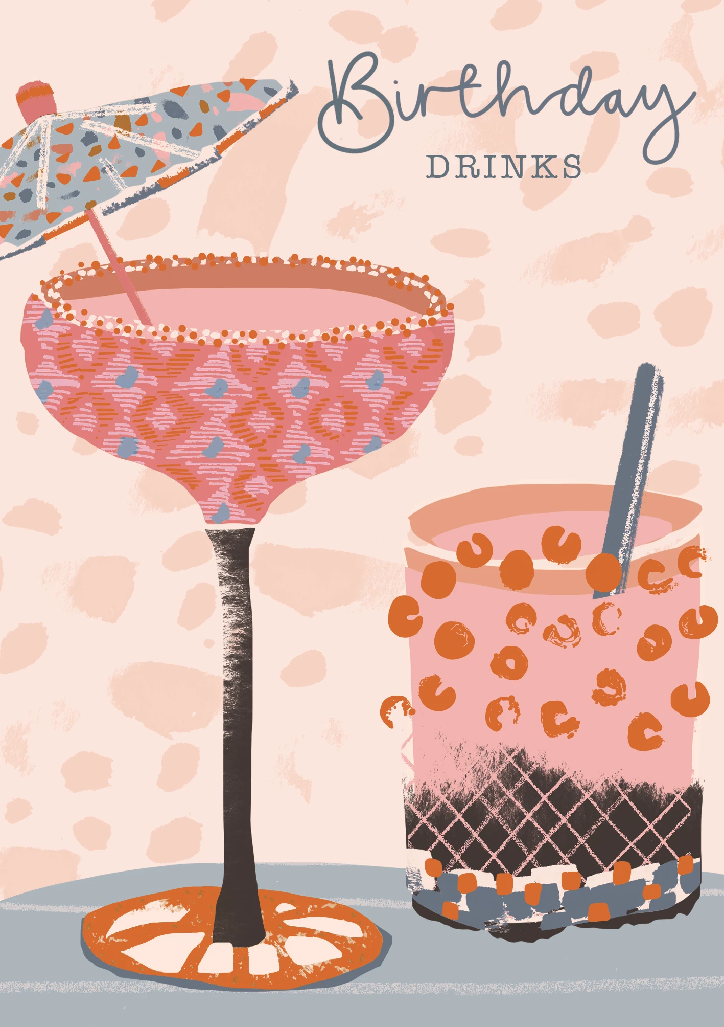 Cocktails Birthday Card