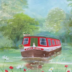 Sitting on the Bow Greeting Card