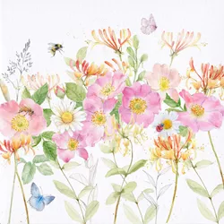 Wild Roses Greeting Card