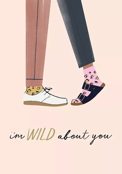 I'm Wild About You Valentine's Day Card