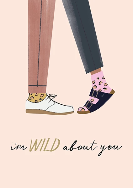 I'm Wild About You Valentine's Day Card