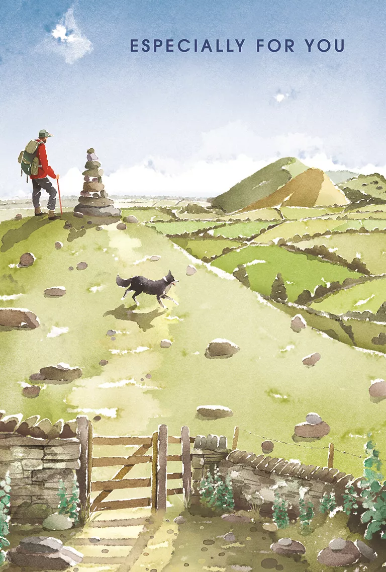Countryside Walks Birthday Card