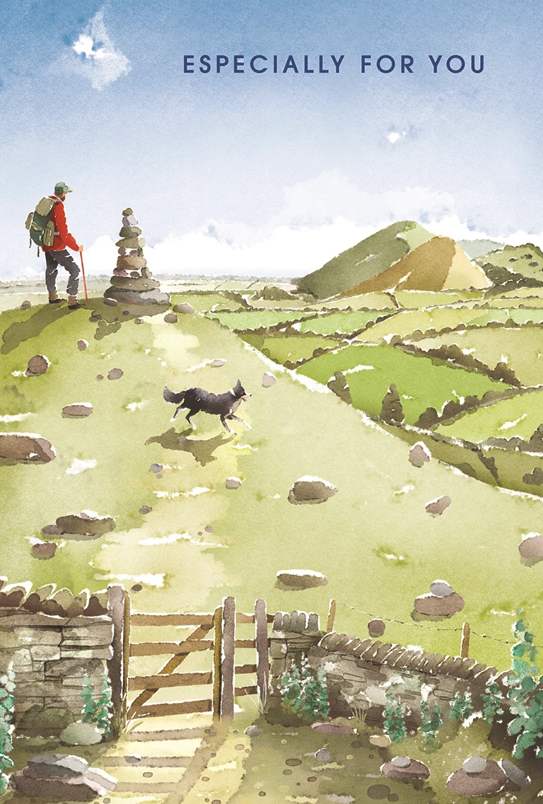 Countryside Walks Birthday Card