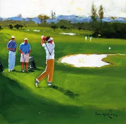 Golf Swing Greeting Card