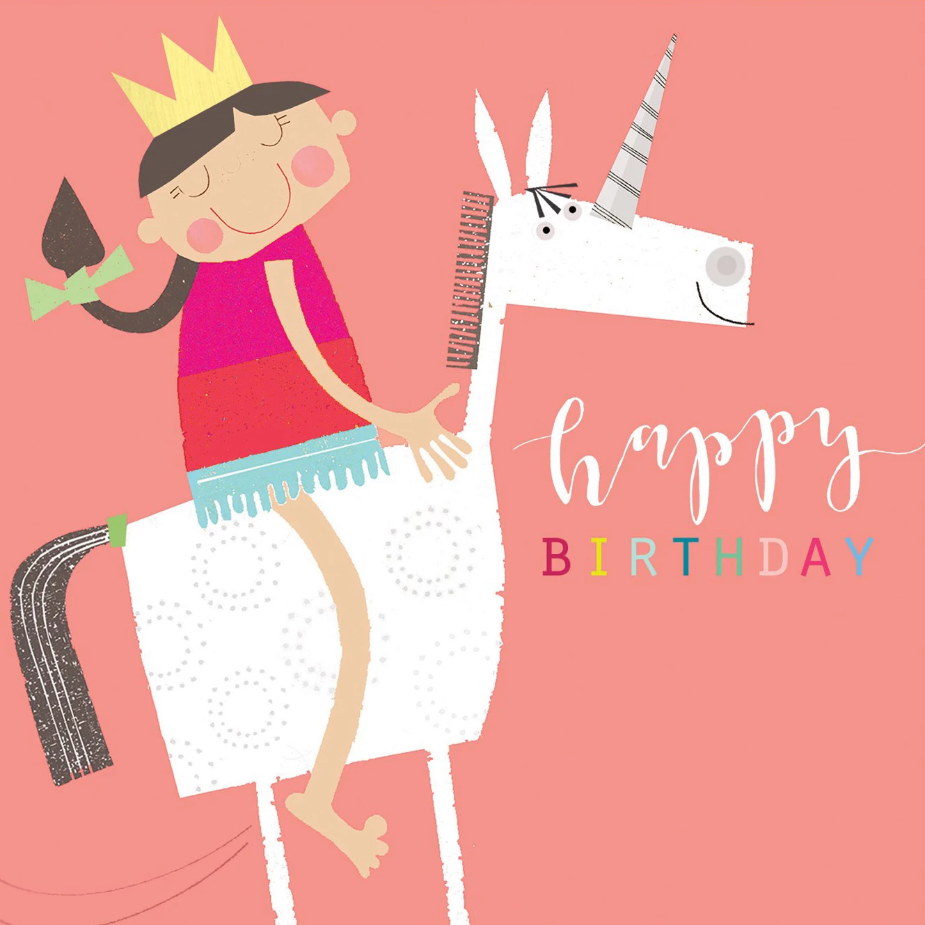 Unicorn Happy Birthday Card