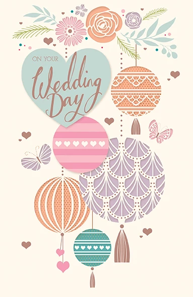 Pastel Dreams Wedding Card