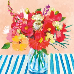 Wild Floral Jar Greeting Card