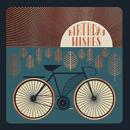 Bicycle Birthday Card