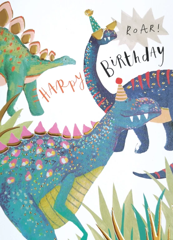 Dinosaurs Birthday Card