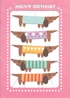 Colourful Balloons Birthday Card