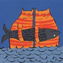 Bad Cats Greeting Card