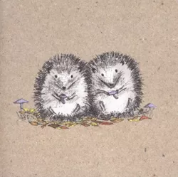Cute Hedgehogs Greeting Card