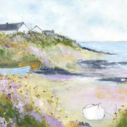 Shoreline Walk Greeting Card