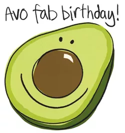 Avocado Birthday Card