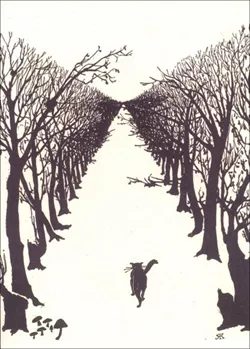 The Cat Who Walked Greeting Card