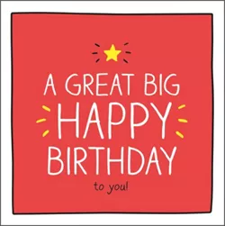 A Great Big Happy Birthday Card