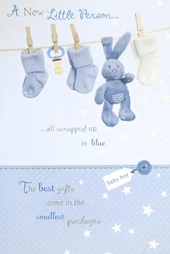 New Little Person New Baby Boy Card