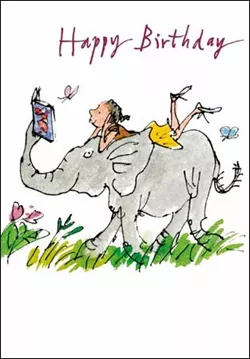 Relaxing Read Birthday Card