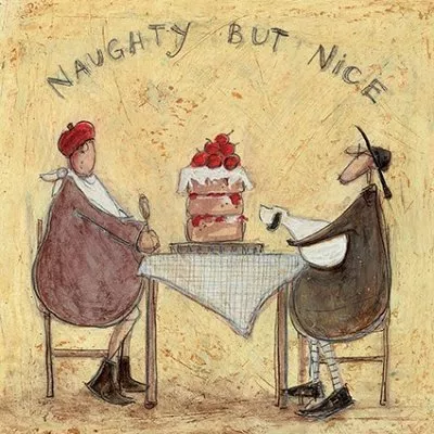 Naughty but Nice Greeting Card