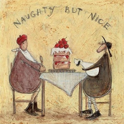 Naughty but Nice Greeting Card