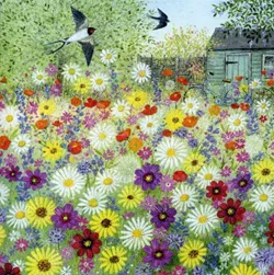 Flower Garden Greeting Card