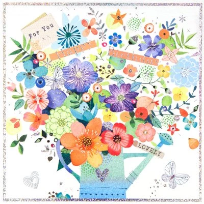Watering Can Birthday Card